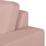 Sofa Eva I (3-Sitzer) Webstoff Mauve - Beige - Eiche