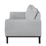 Sofa Eva II (2-Sitzer) Webstoff Silber - Braun - Eiche