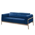 Sofa Fleek (2-Sitzer) Stoff Ever: Dunkelblau - Braun