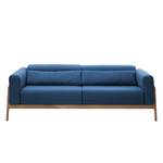 Sofa Fleek (3-Sitzer) Stoff Ever: Dunkelblau - Braun