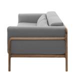 Sofa Fleek (3-Sitzer) Stoff Ever: Grau-Beige - Braun