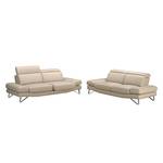 Sofa Finnley (3-Sitzer) Echtleder Echtleder - Beige