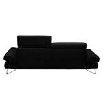 Sofa Finnley (3-Sitzer) Webstoff Schwarz