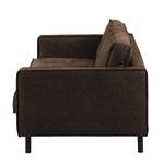 2-Sitzer Sofa FORT DODGE Antiklederlook - Microfaser Yaka: Braun - Ohne Schlaffunktion