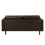 2-Sitzer Sofa FORT DODGE Antiklederlook - Microfaser Yaka: Braun - Ohne Schlaffunktion