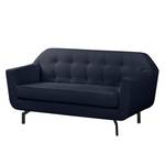 Sofa Giarra (2-Sitzer) Strukturstoff - Dunkelblau