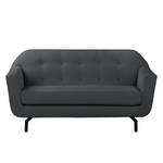 Sofa Giarra (2-Sitzer) Strukturstoff - Hellanthrazit