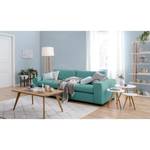 Sofa Glasco (3-Sitzer) Webstoff Webstoff - Webstoff Osta: Petrol