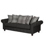 Sofa Goldwin (3-Sitzer) Antiklederlook / Webstoff - Basalt