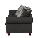 Sofa Goldwin (3-Sitzer) Antiklederlook / Webstoff - Basalt