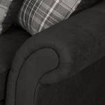 Sofa Goldwin (3-Sitzer) Antiklederlook / Webstoff - Basalt