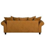 Sofa Goldwin (3-Sitzer) Antiklederlook / Webstoff - Hellbraun