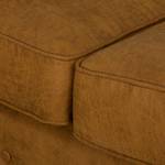 Sofa Goldwin (3-Sitzer) Antiklederlook / Webstoff - Hellbraun