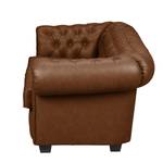 Sofa Gowen I (3-Sitzer) Kunstleder Cognac