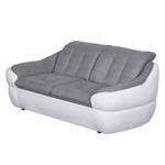 Sofa Gramat (2-Sitzer) Kunstleder/Strukturstoff - Weiß/Grau