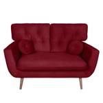 Sofa Greeley (2-Sitzer) Webstoff Kirschrot