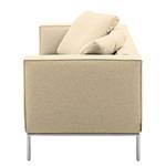 Sofa Greg (3-Sitzer) Webstoff - Beige - Ohne Kissen