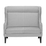 Sofa Grenfell (2-Sitzer) Strukturstoff - Weiß / Grau