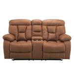 Fauteuils de cinéma Hankey Microfibre 2 places - Marron clair