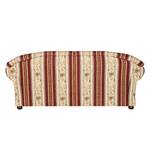 Canapé Henry (3 places) Tissu beige / bordeaux