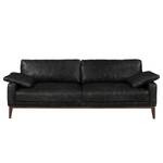 Sofa Horley (3-Sitzer) Echtleder Schwarz