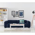 3-Sitzer Sofa HUDSON Webstoff Milan: Dunkelblau