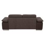 Sofa Infinity 2-Sitzer - Kunstleder/Strukturstoff - Braun