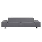 Sofa Kato (3-Sitzer) Webstoff Stoff Felia II: Hellgrau