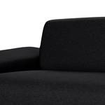 Sofa Kato (3-Sitzer) Webstoff Stoff Felia II: Schwarz