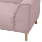 Sofa Kentani (2,5-Sitzer) Flachgewebe - Hellrosa