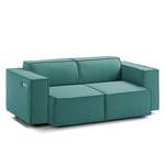 2-Sitzer Sofa KINX Webstoff - Webstoff Osta: Petrol - Sitztiefenverstellung