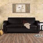 Sofa La Habana (3-Sitzer) Bycast-Kunstleder Dunkelbraun