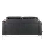 Sofa Lampone (2-Sitzer) Echtleder Schwarz - Schwarz