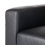 Sofa Lampone (2-Sitzer) Echtleder Schwarz - Schwarz