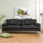 Sofa Laval (3-Sitzer) Kunstleder Schwarz