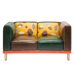 Sofa Leaf 2-Sitzer Kunstleder/Baumwollstoff - Mehrfarbig
