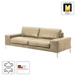 Sofa Lenox (3-Sitzer) Echtleder Ohne Kopfstütze - Taupe - Gedecktes Leder