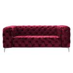 Sofa Leominster (2-Sitzer) Samt - Dunkelgrün - Bordeaux