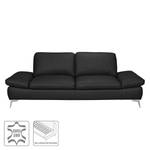 Sofa Levy (2,5-Sitzer) Echtleder Echtleder - Schwarz