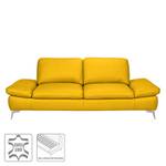 Sofa Levy (3-Sitzer) Echtleder Echtleder - Safrangelb