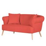 Sofa Lilou (2-Sitzer) Webstoff Rot