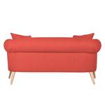 Sofa Lilou (2-Sitzer) Webstoff Rot