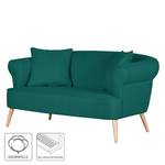 Sofa Lilou (2-Sitzer) Webstoff Türkisgrün