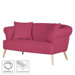 Sofa Lilou (2-Sitzer) Webstoff Weinrot