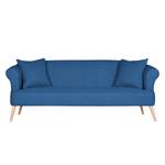 Sofa Lilou (3-Sitzer) Webstoff Meerblau