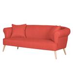 Sofa Lilou (3-Sitzer) Webstoff Rot