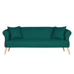 Sofa Lilou (3-Sitzer) Webstoff Türkisgrün