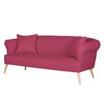 Sofa Lilou (3-Sitzer) Webstoff Weinrot