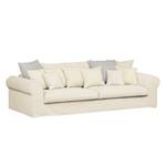 Sofa Lindas (3-Sitzer) Webstoff Beige / Grau