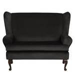 Sofa Little Hale (2-Sitzer) Microfaser Schwarz